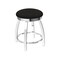 Holland Bar Stool Co 18" Swivel Vanity Stool, Chrome Finish, Canter Espresso Seat 80218CH003 - alternate 1